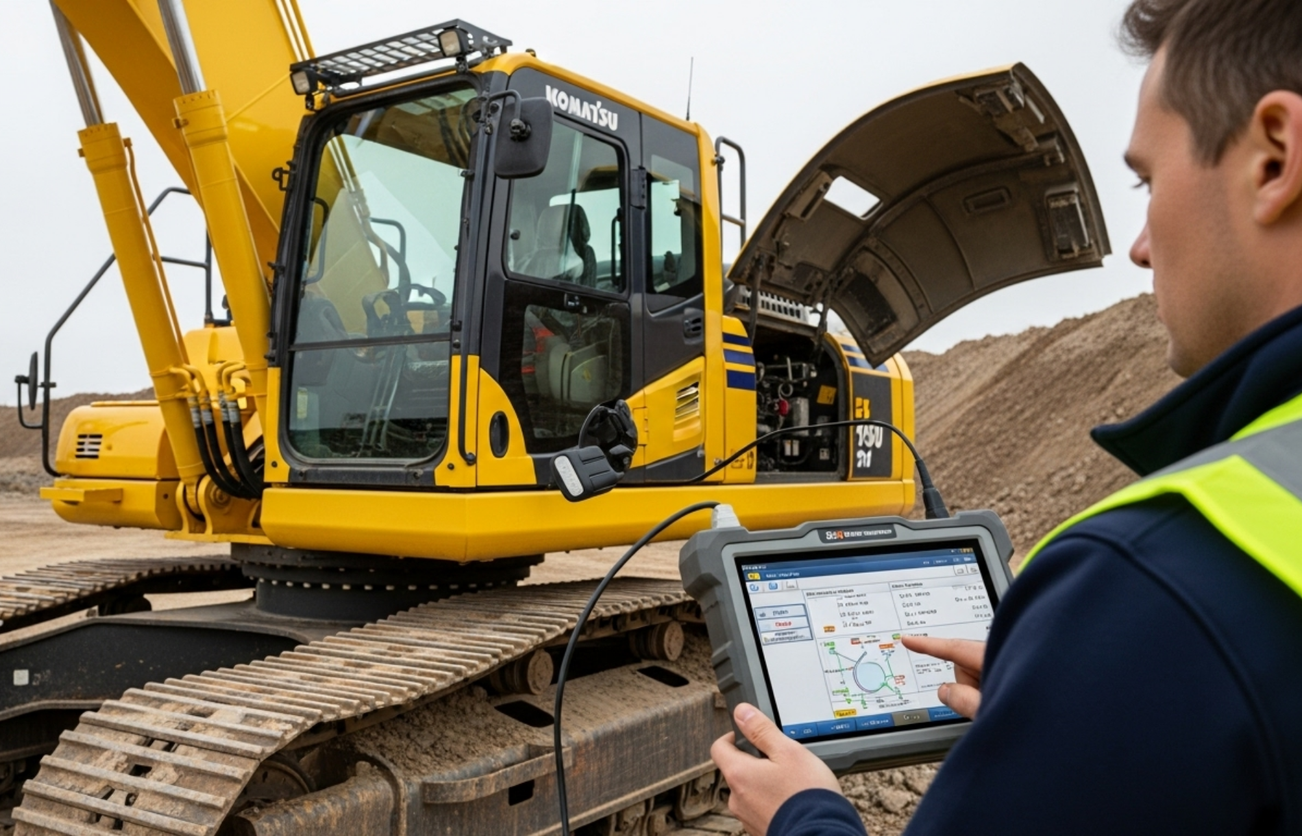 Komatsu İş Makinası Arıza Tespit Cihazı